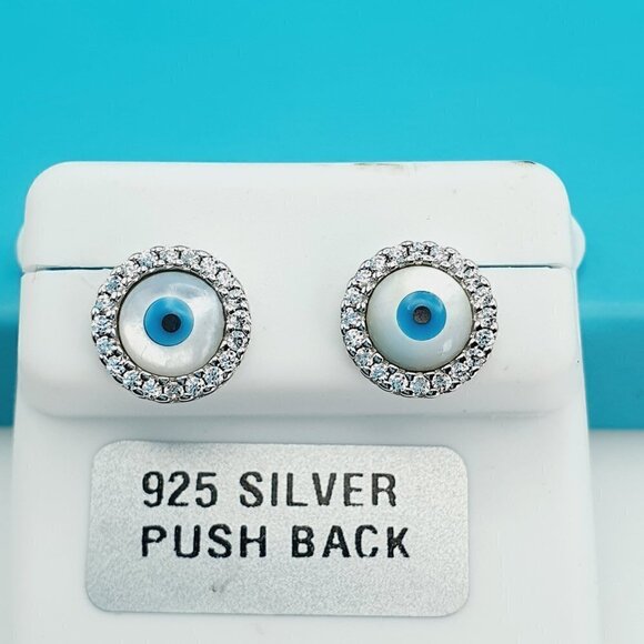 925 Sterling Silver CZ Beautiful Earrings for Women, 1USPAR4211 - Picture 1 of 11